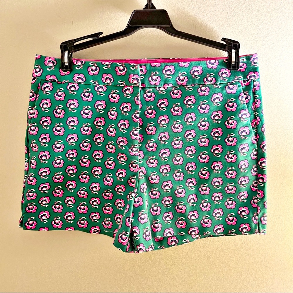 Boden pink/green print Richmond shorts sz 6
